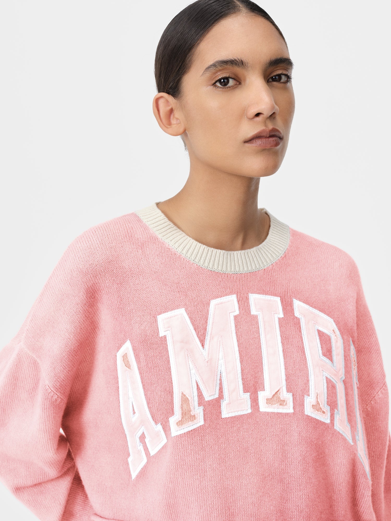 WOMEN'S AMIRI VINTAGE CASHMERE CREW - 5