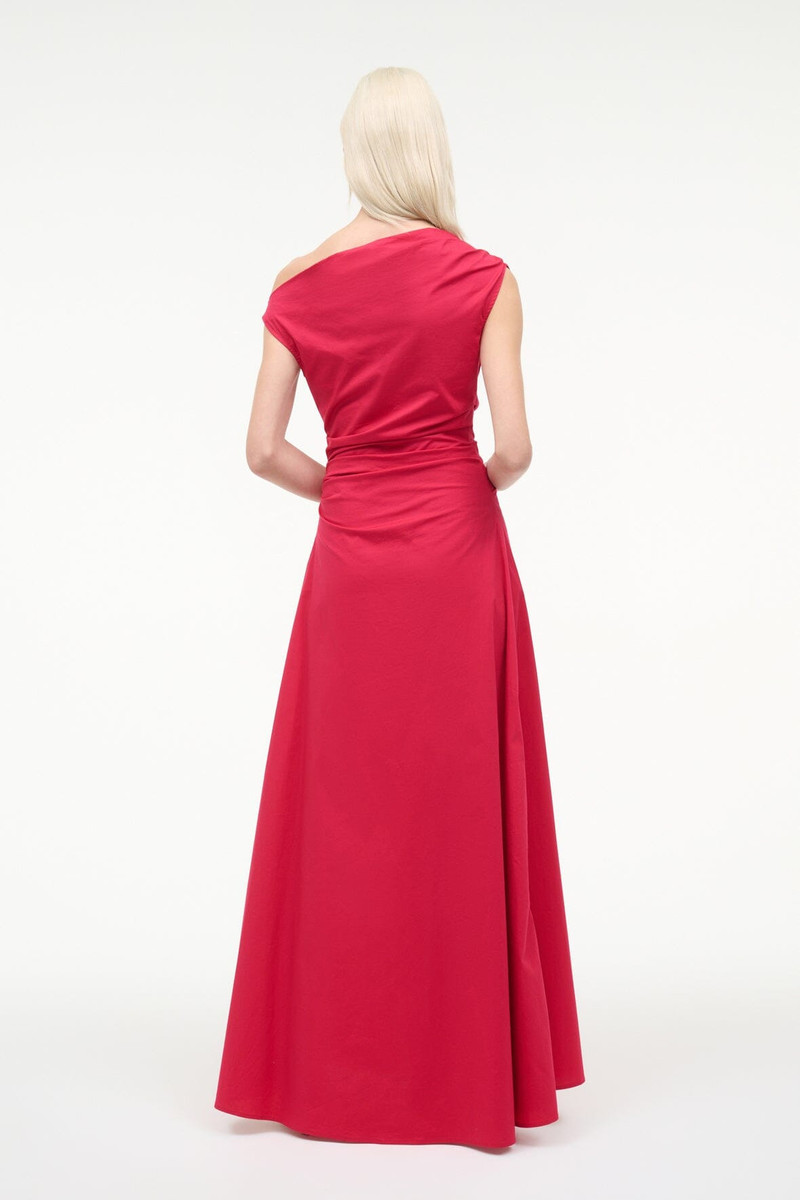 STAUD PHARE MAXI DRESS CHERRY 4