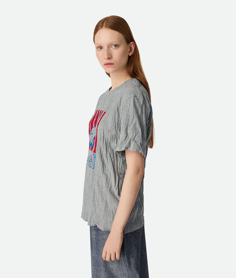 Bottega Veneta Crushed Cotton Printed Jersey T-Shirt outlook