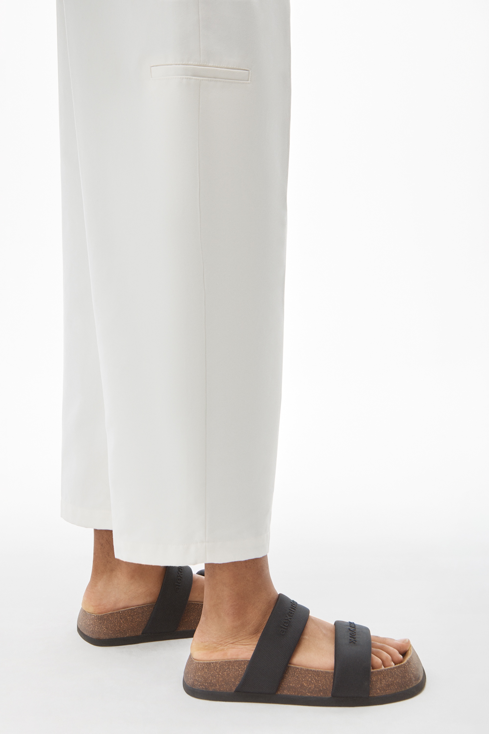 CARROT LEG TROUSER IN COTTON TAILORING - 5