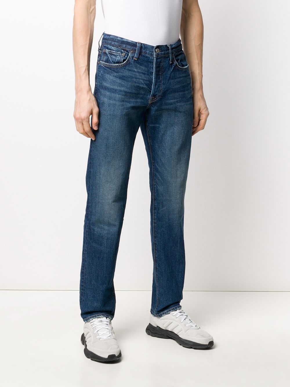 faded slim jeans - 3