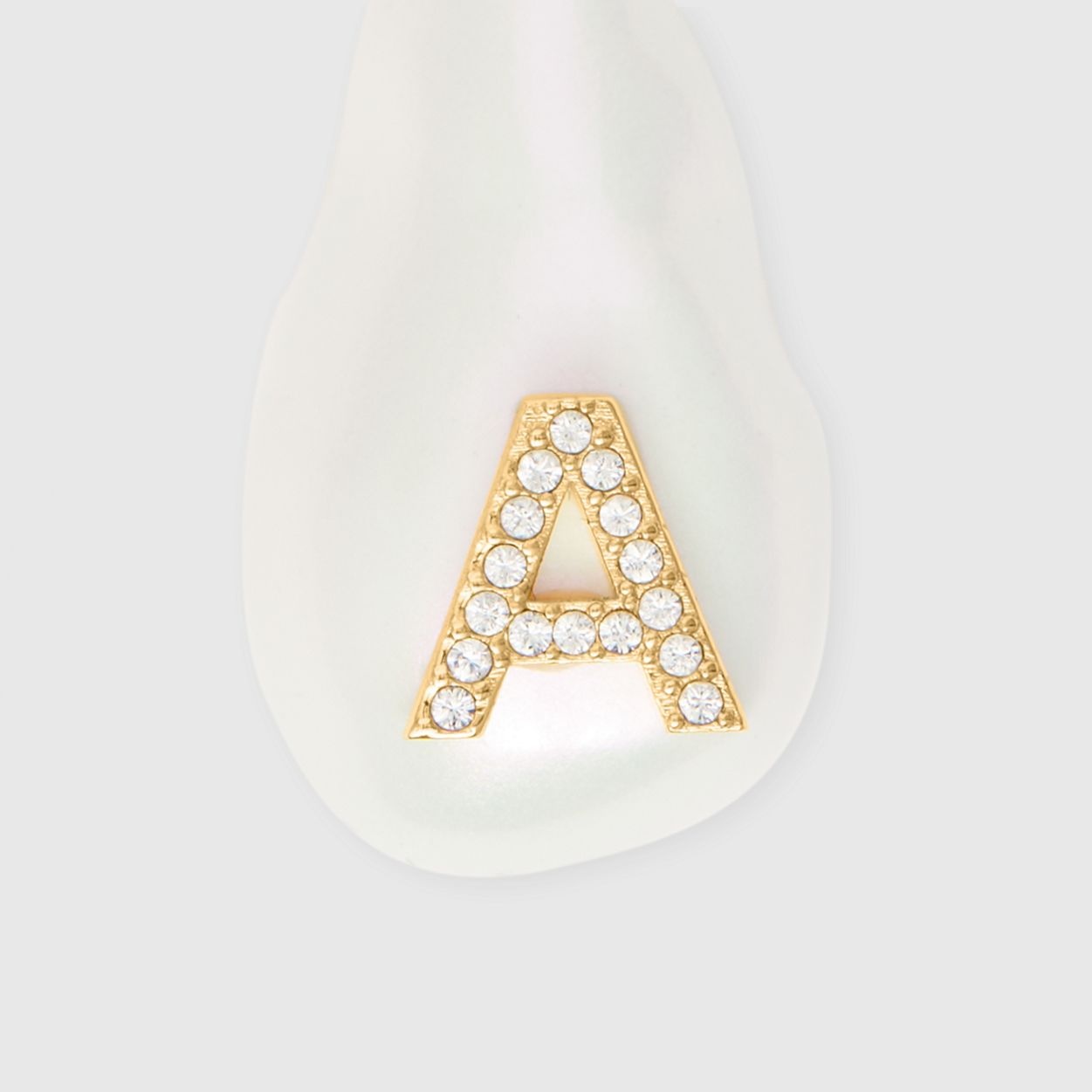 ‘A’ Crystal and Resin Pearl Letter Charm – Online Exclusive - 2