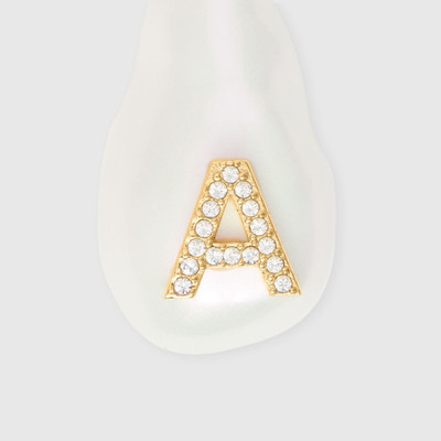 Burberry ‘A’ Crystal and Resin Pearl Letter Charm – Online Exclusive outlook