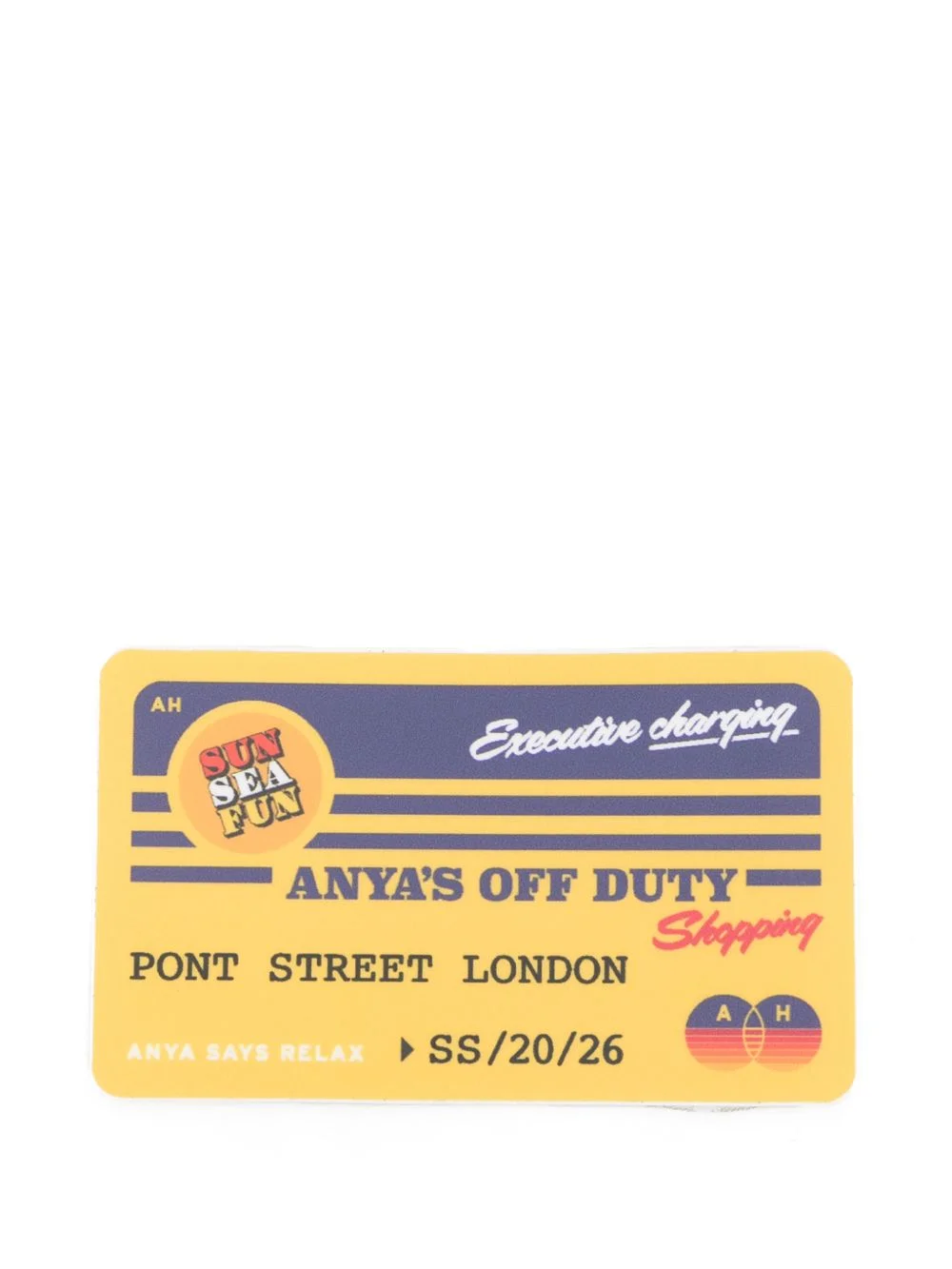 Anya Hindmarch graphic-print sticker - 213271 | REVERSIBLE
