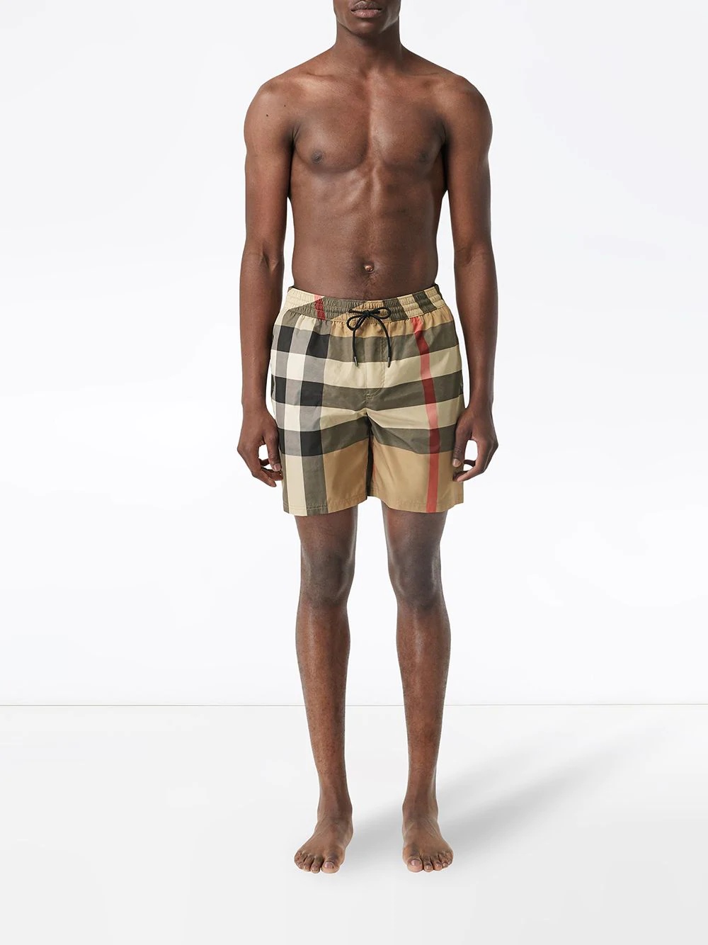 Check Drawcord Swim Shorts - 2