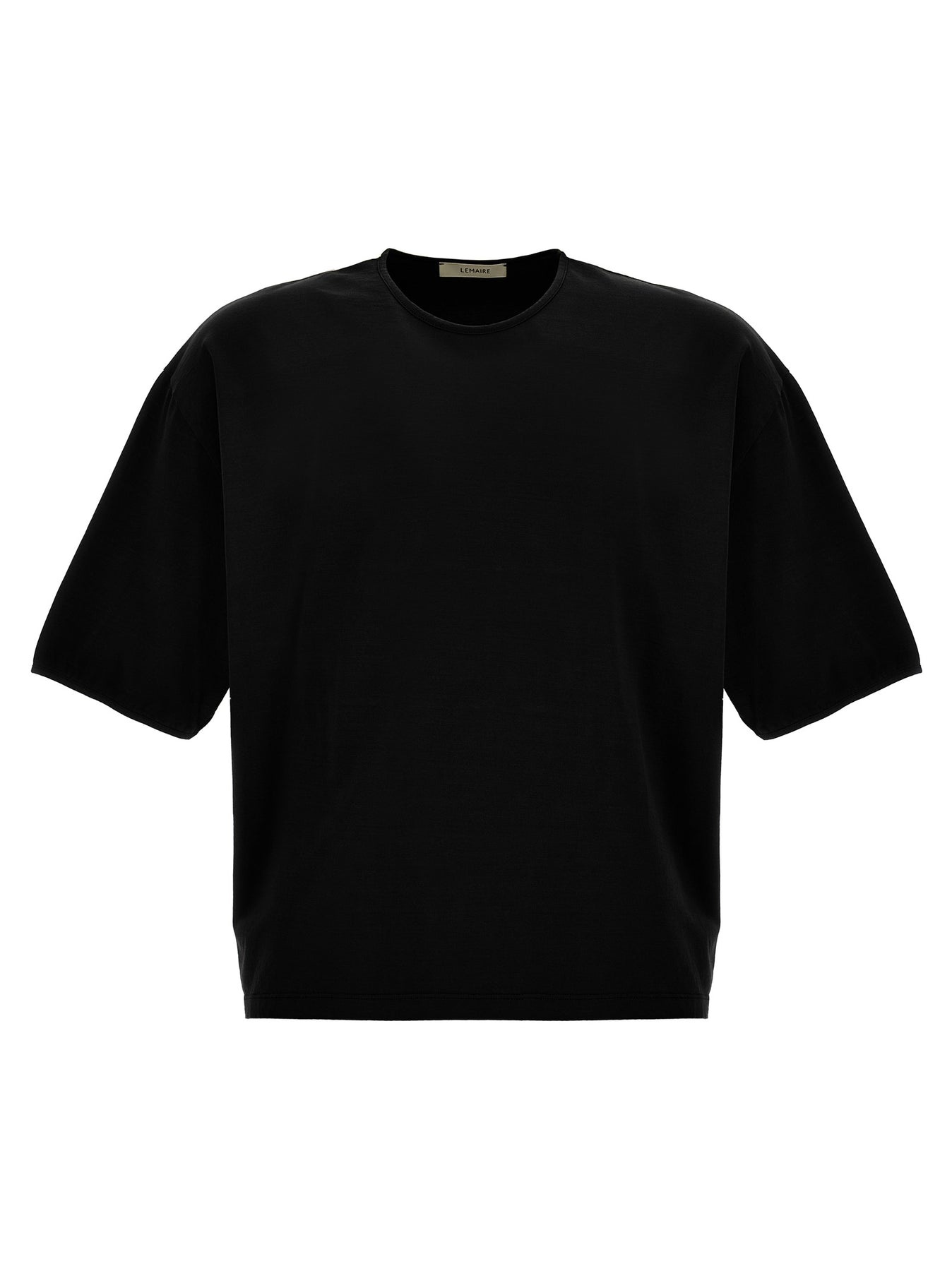 Mercerized Cotton T-Shirt Black - 1
