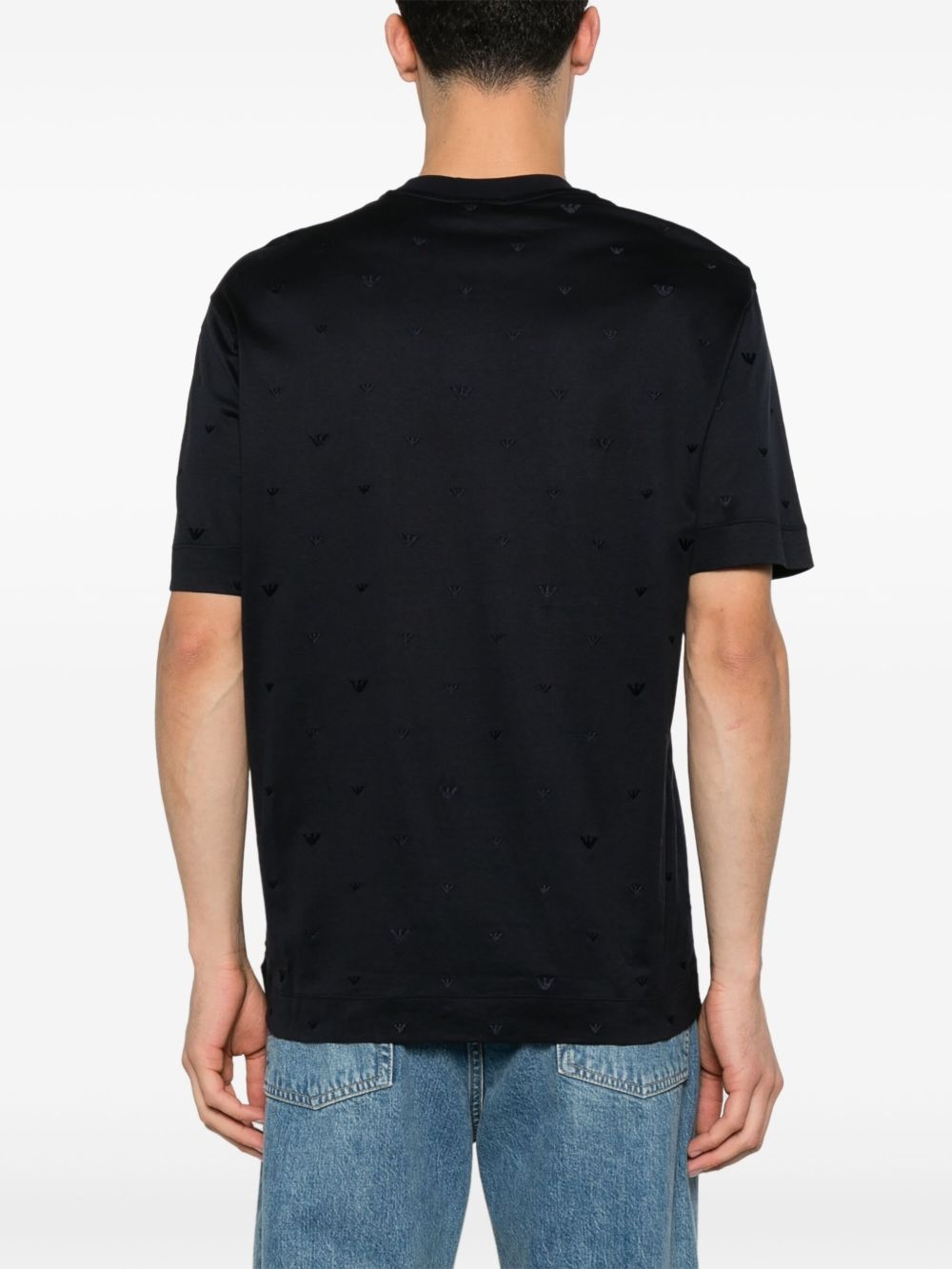 logo-embroidered T-shirt - 3