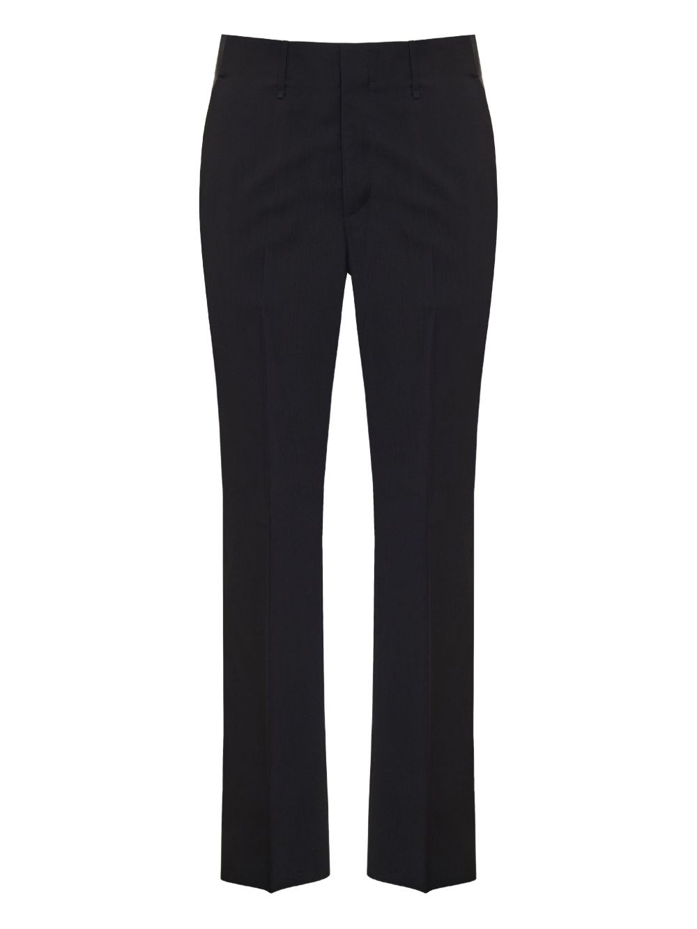 wool pressed-crease trousers - 1