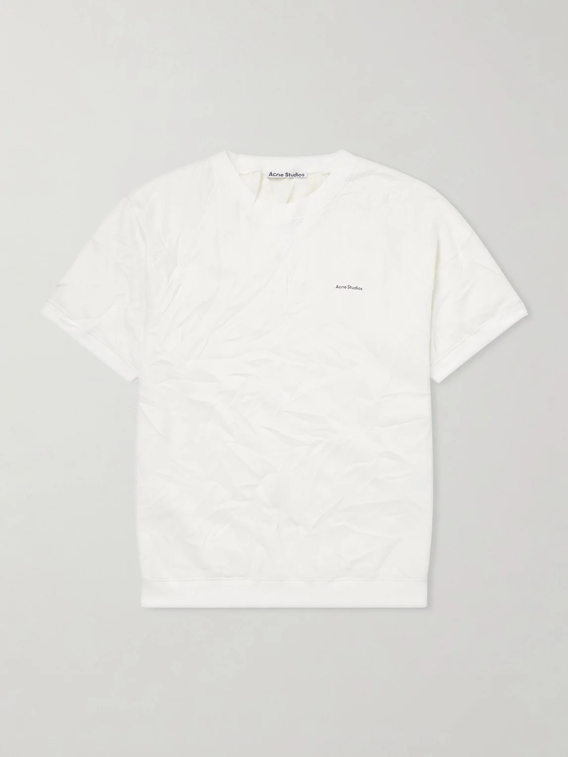 Fansas Logo-Print Crinkled-Jersey T-Shirt - 1