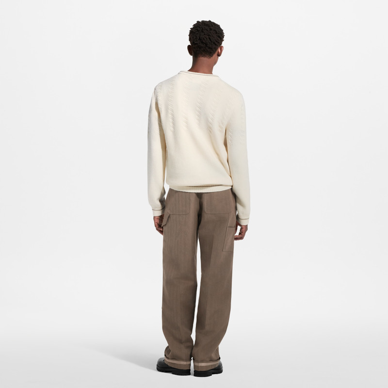 Long-Sleeved Cable Knit Crewneck 3
