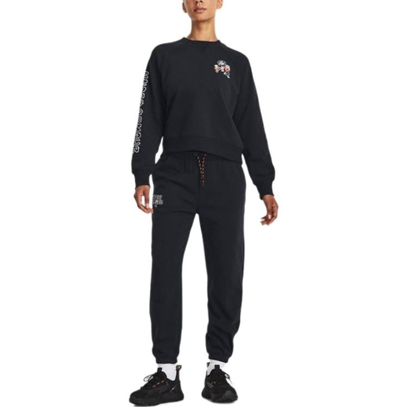 Under Armour (WMNS) Under Armour Heavyweight Terry Crew 'Black' 1379833-001 outlook