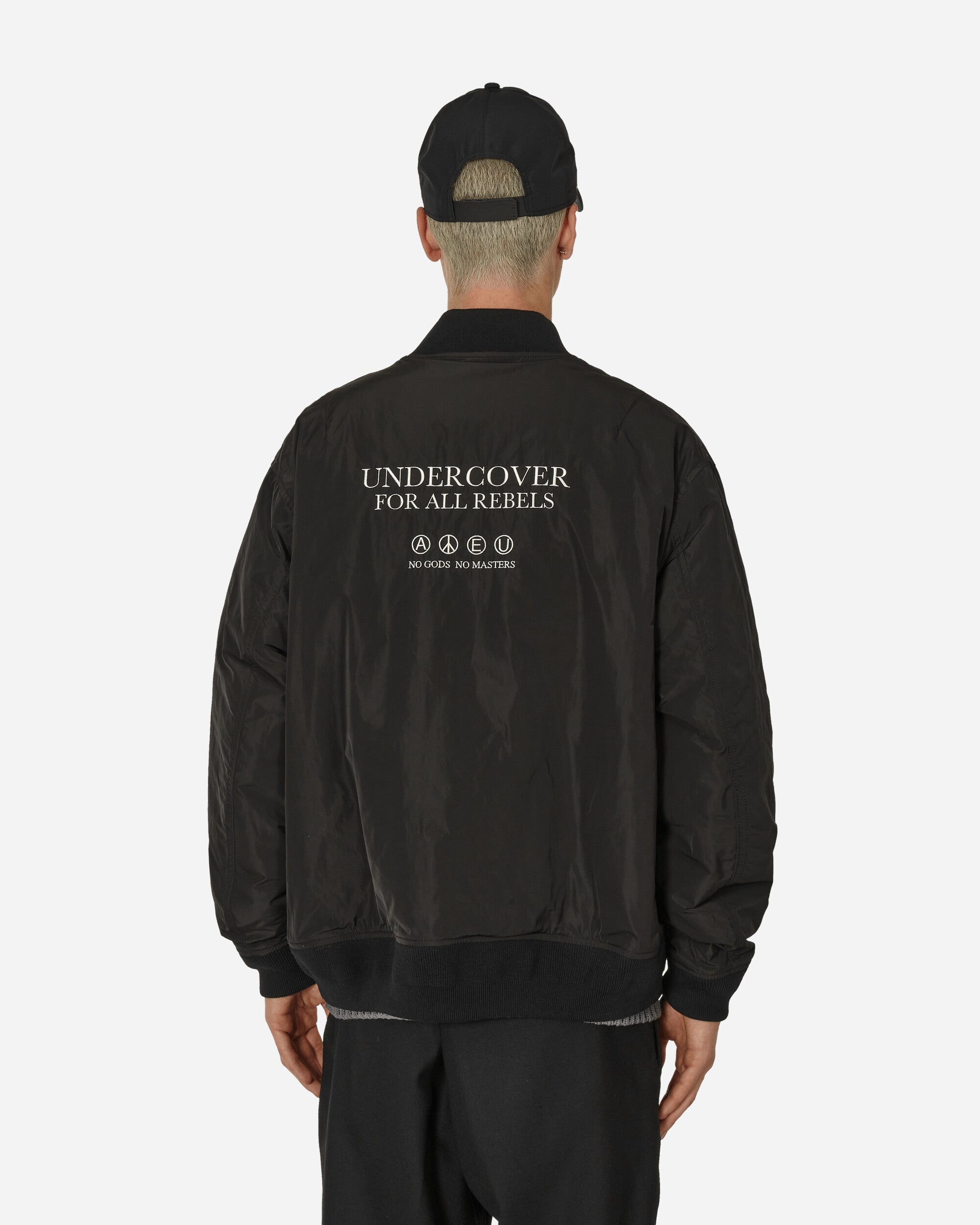 最高の品質 UNDERCOVER MA-1 Bomber Jacket Black | slamjam | REVERSIBLE ジャケット・アウター