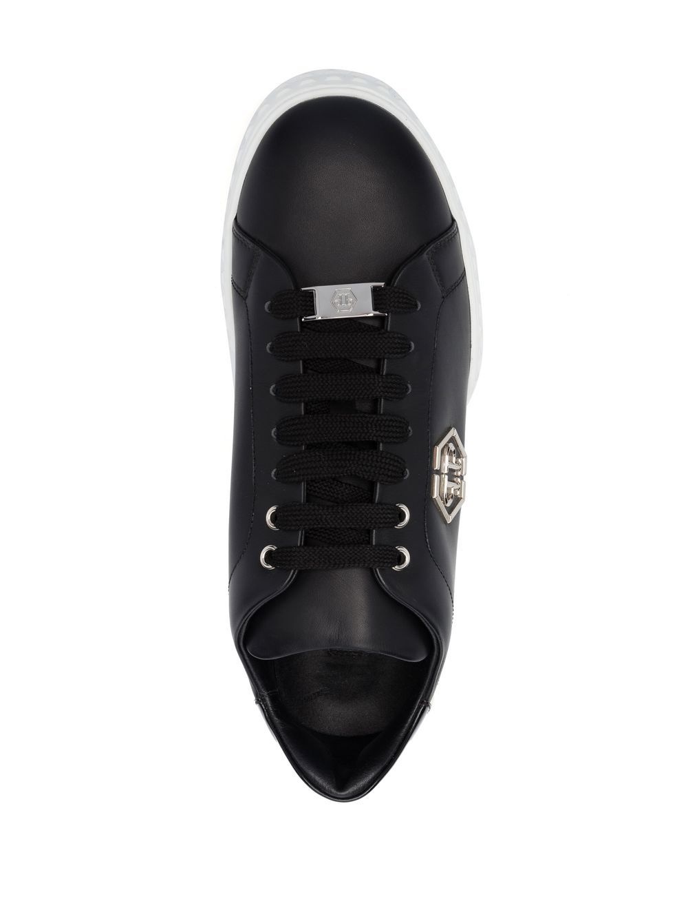 logo-plaque low-top sneakers - 6