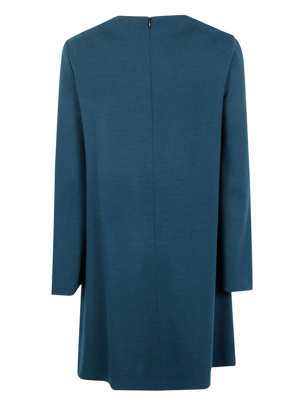 long-sleeved wool day dress - 2