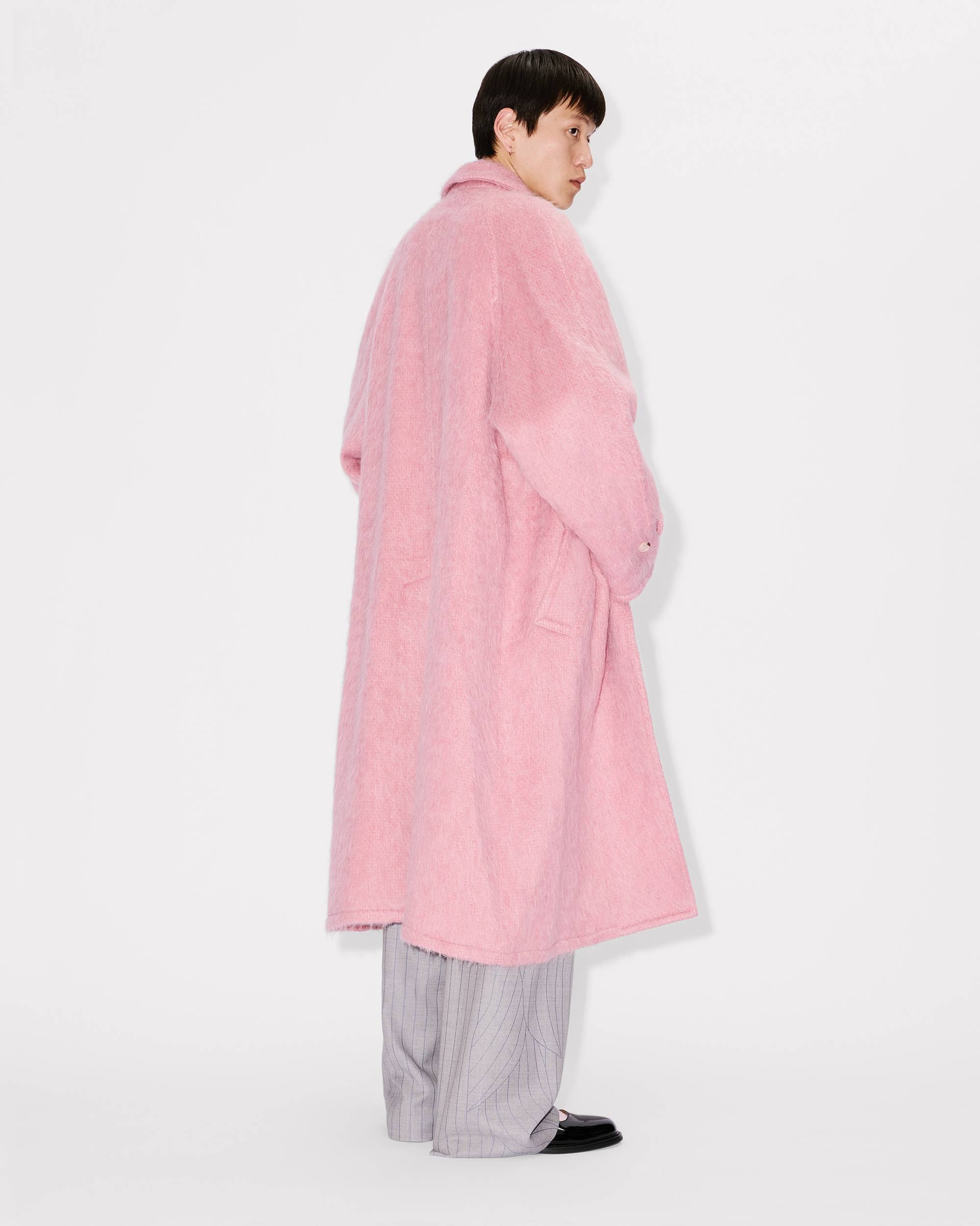 Coat in hairy wool alpaca and mohair - 4