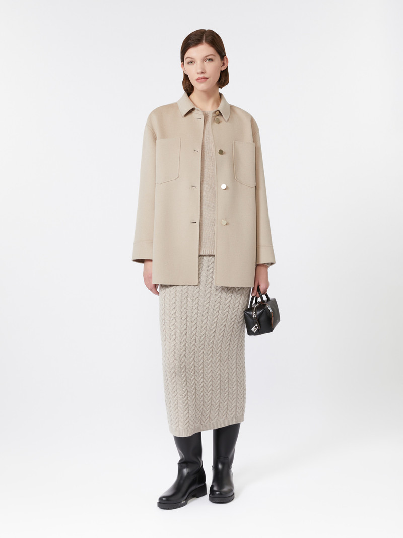 'S Max Mara ELEONORA Long wool shirt outlook