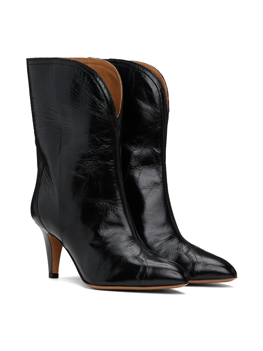 Black Dytho Heeled Boots - 4
