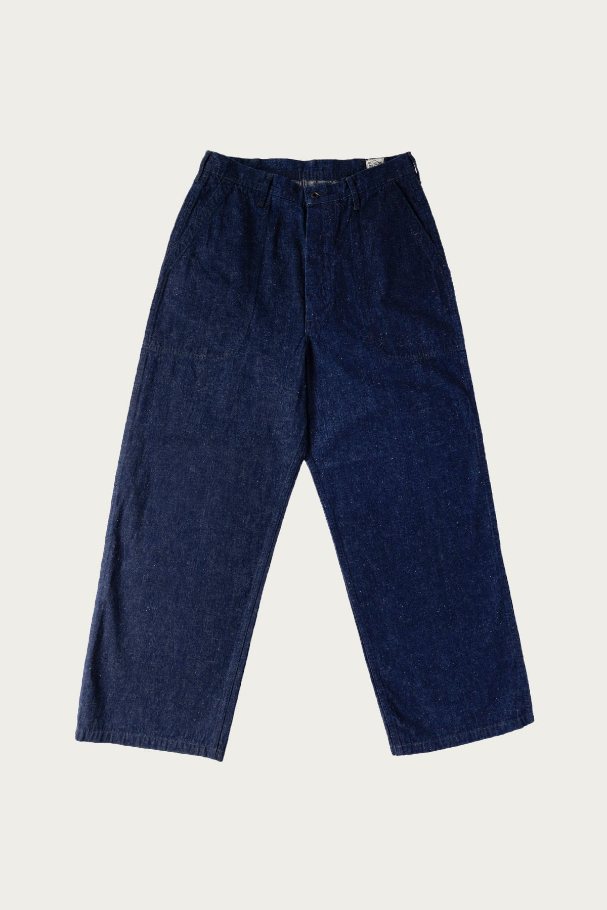 Wide Fit US Navy Denim Utility Pants - One Wash - 1