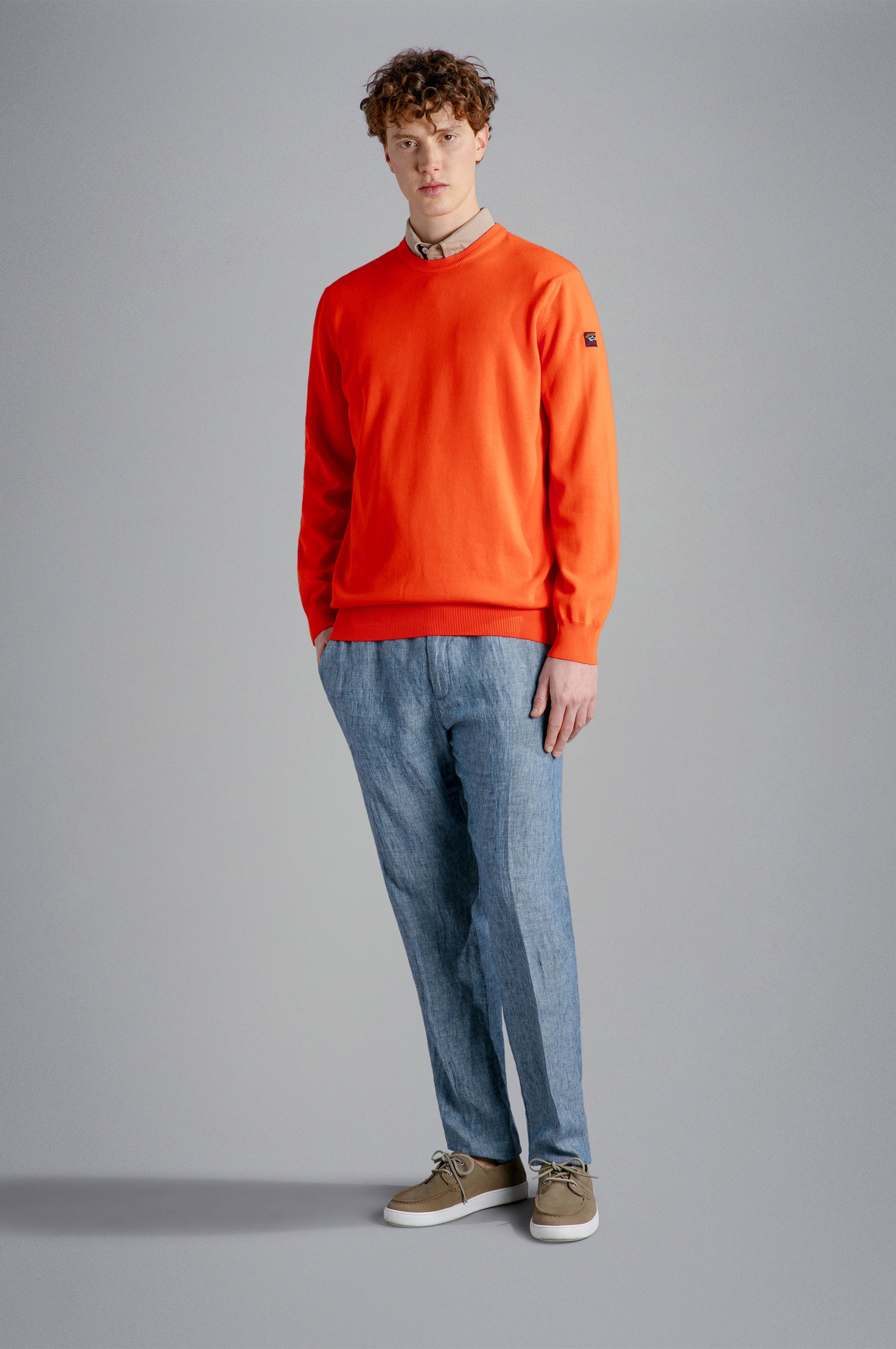 GARMENT DYED PIMA COTTON JUMPER - 2