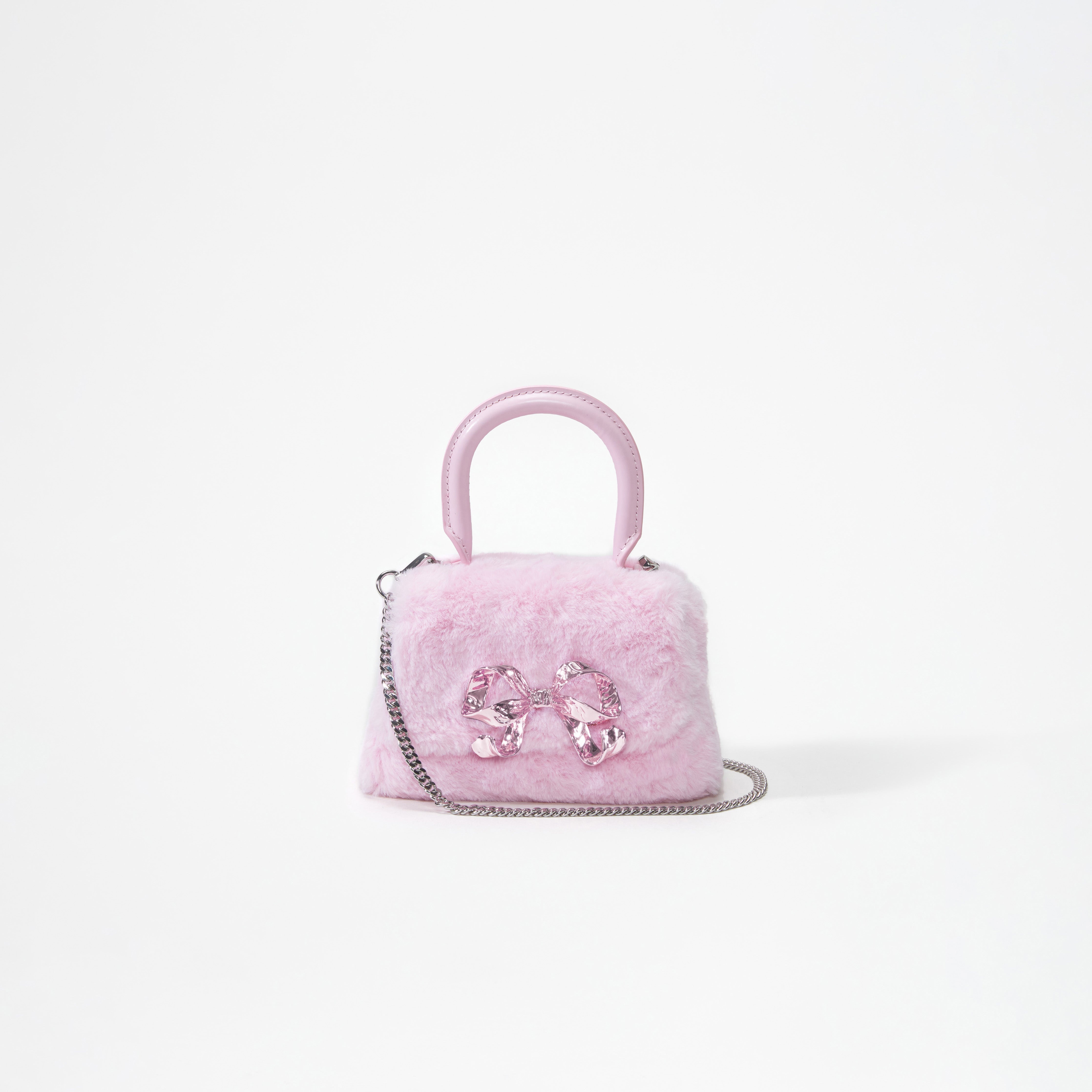 Pink Fluffy Bow Micro Bag - 4