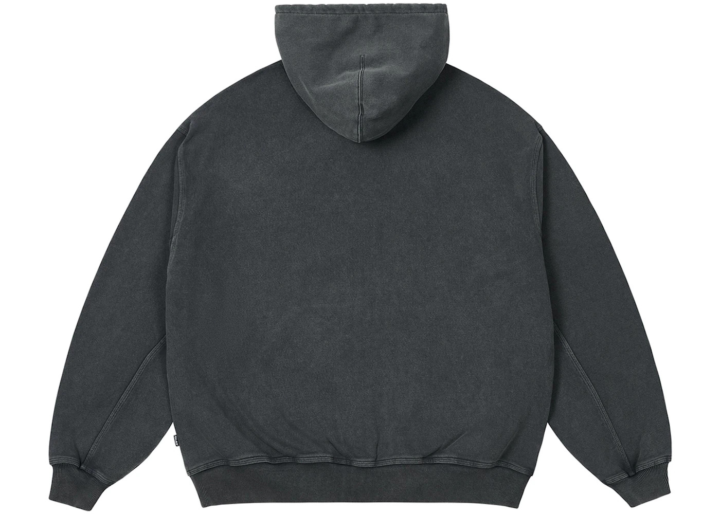 Palace Triple Stitch Zip Hood Pigment Black - 2