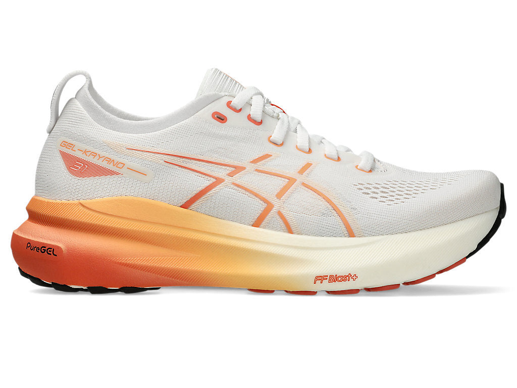(WMNS) ASICS Gel-Kayano 31 Wide Sneakers 'White Orange' 1012B670-100 - 2