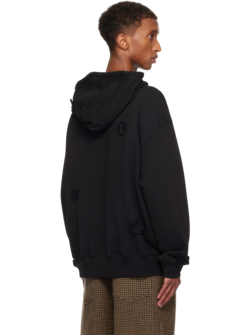 Black Daisy Gym Hoodie - 3