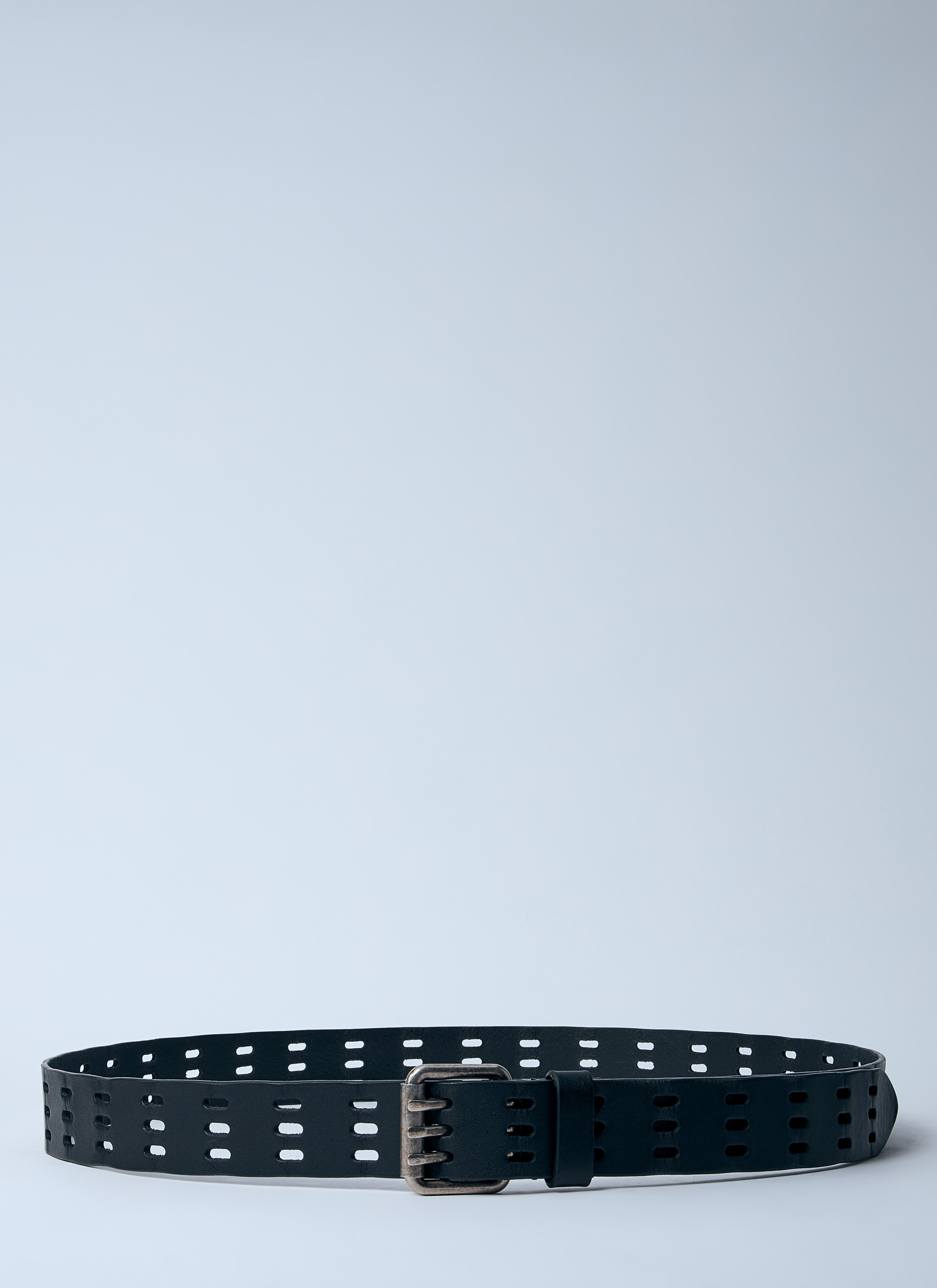 Saint Laurent Men Leather Motorcycle Belt - 7
