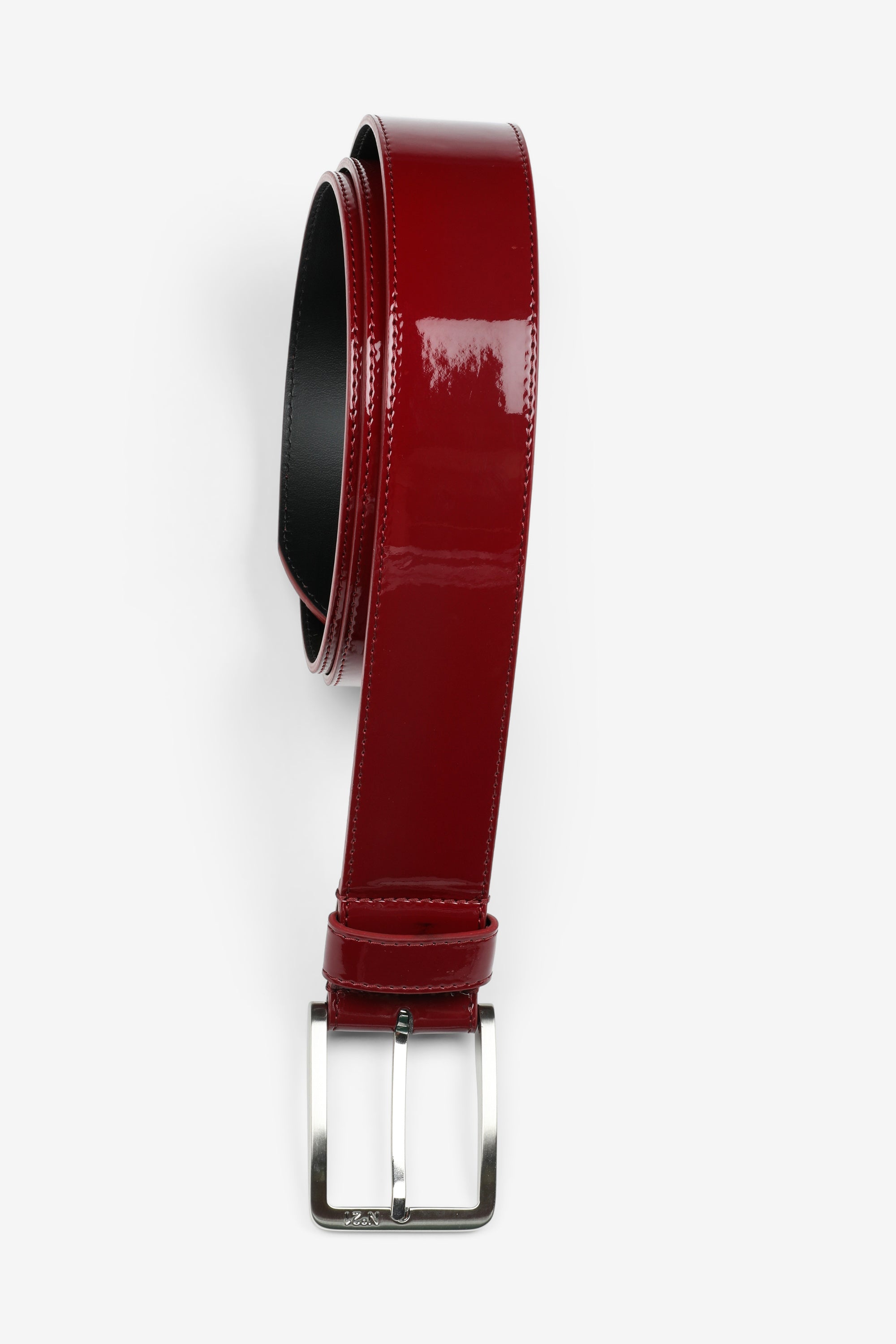 SQUARE-BUCKLE LEATHER BELT - 1