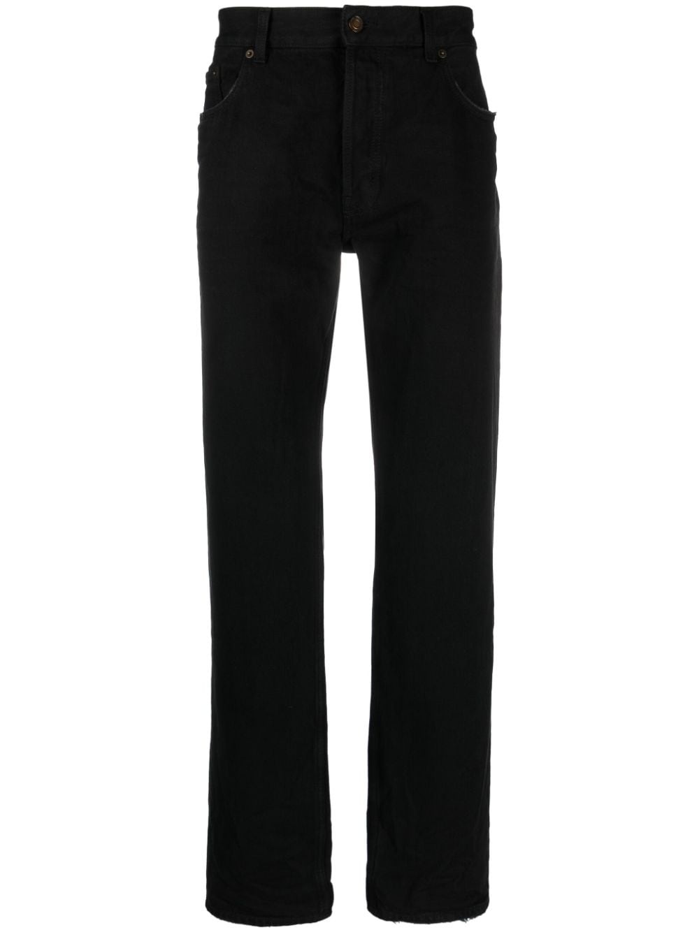 straight-leg cotton jeans - 1