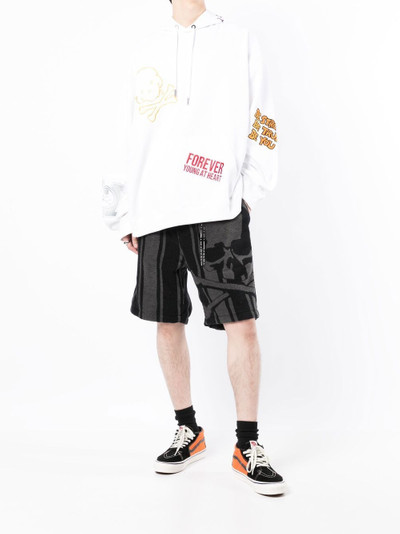 mastermind JAPAN woven striped skull shorts outlook