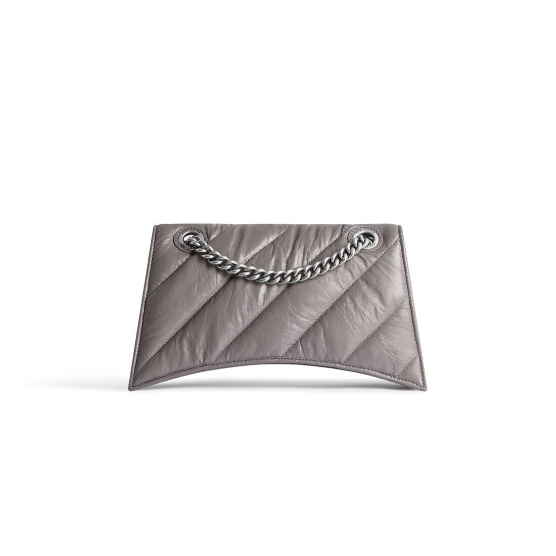 Women's Crush Small Chain Bag Quilted  in Dark Grey 4