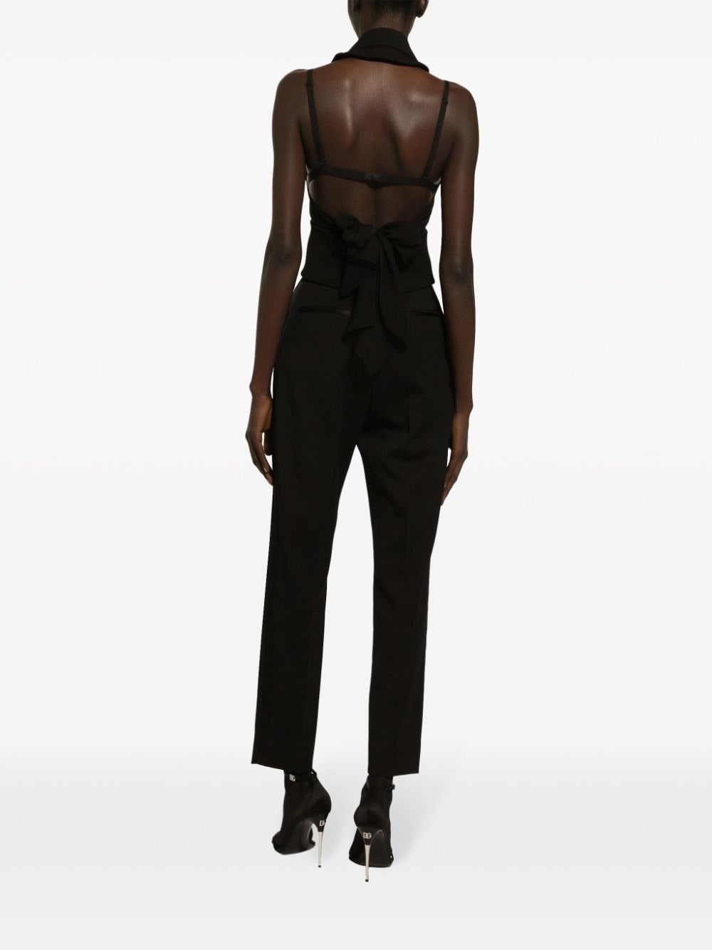 floral-appliquÃ© silk scarf top - 4