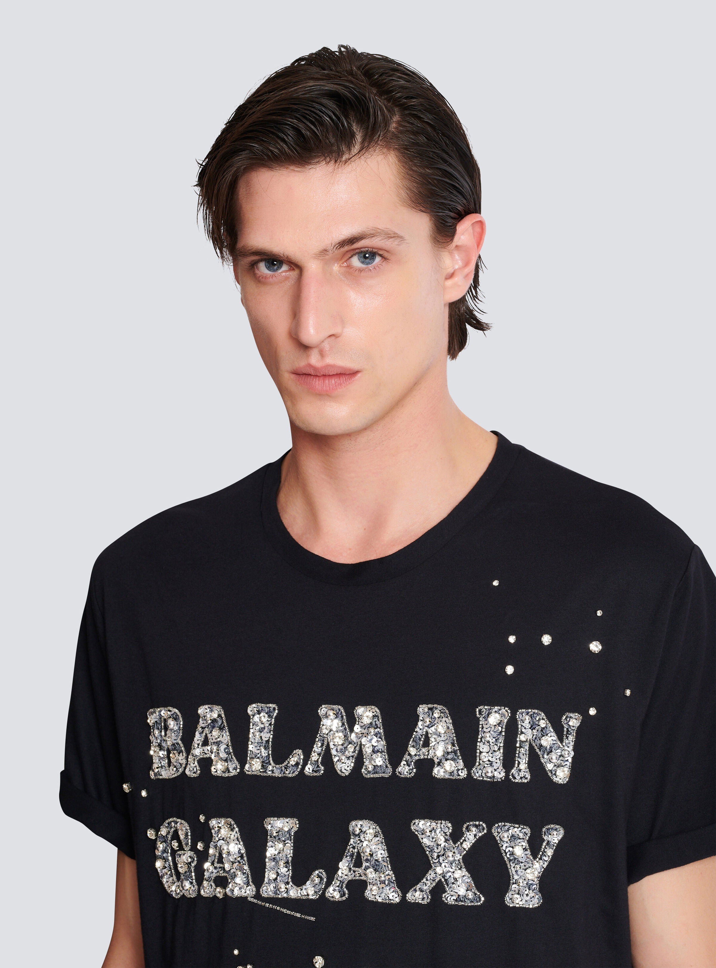 Embroidered Balmain Galaxy T-shirt - 7