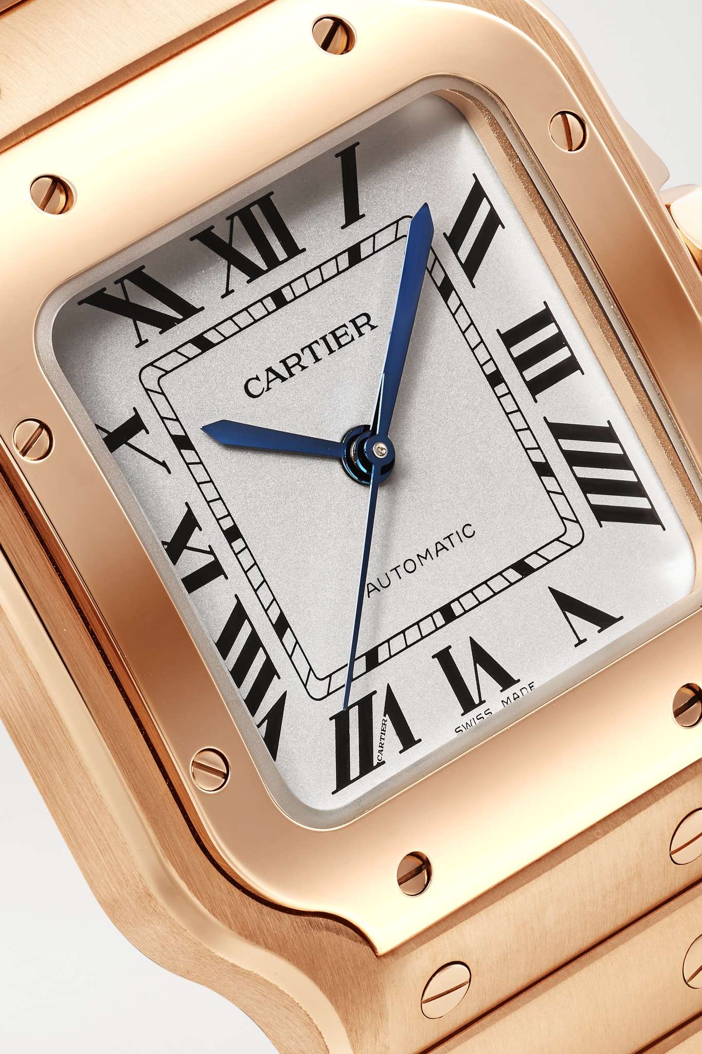 Santos de Cartier Automatic 35mm medium 18-karat rose gold watch - 5