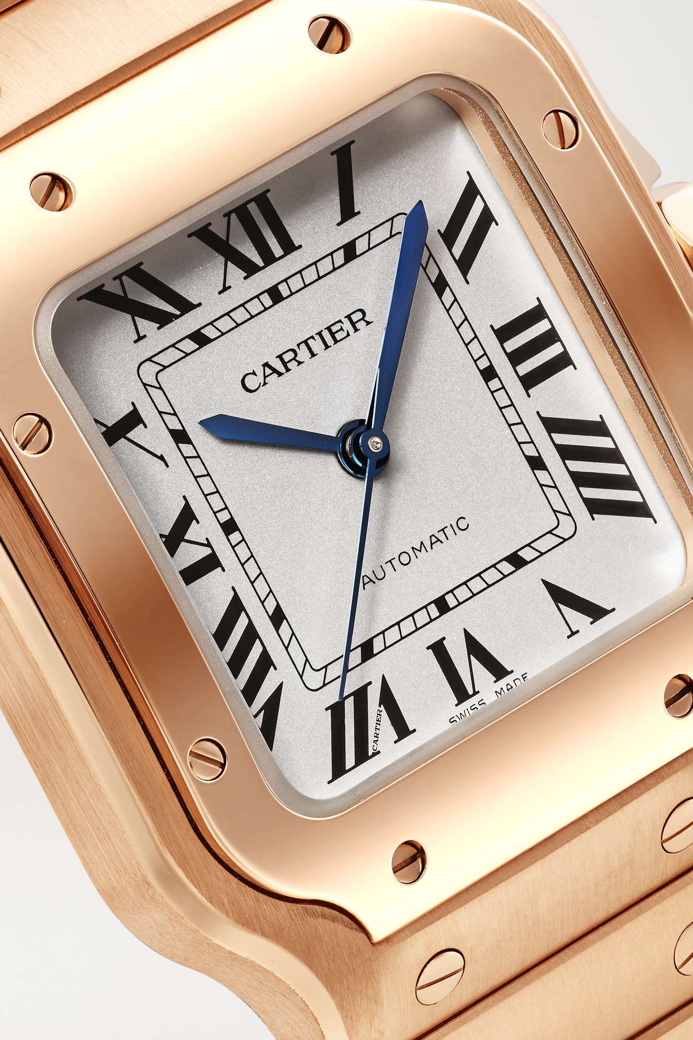 CARTIER Santos de Cartier Automatic 35mm medium 18-karat rose gold watch