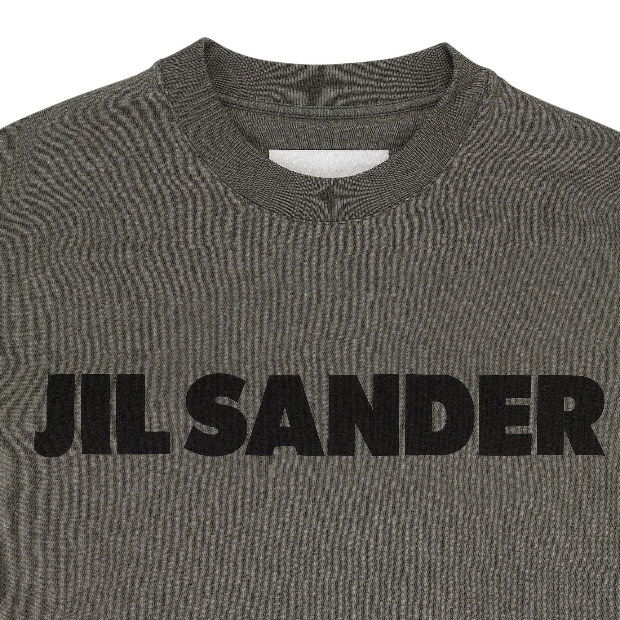Jil Sander Long-Sleeve Logo T-Shirt 'Olive' - 3