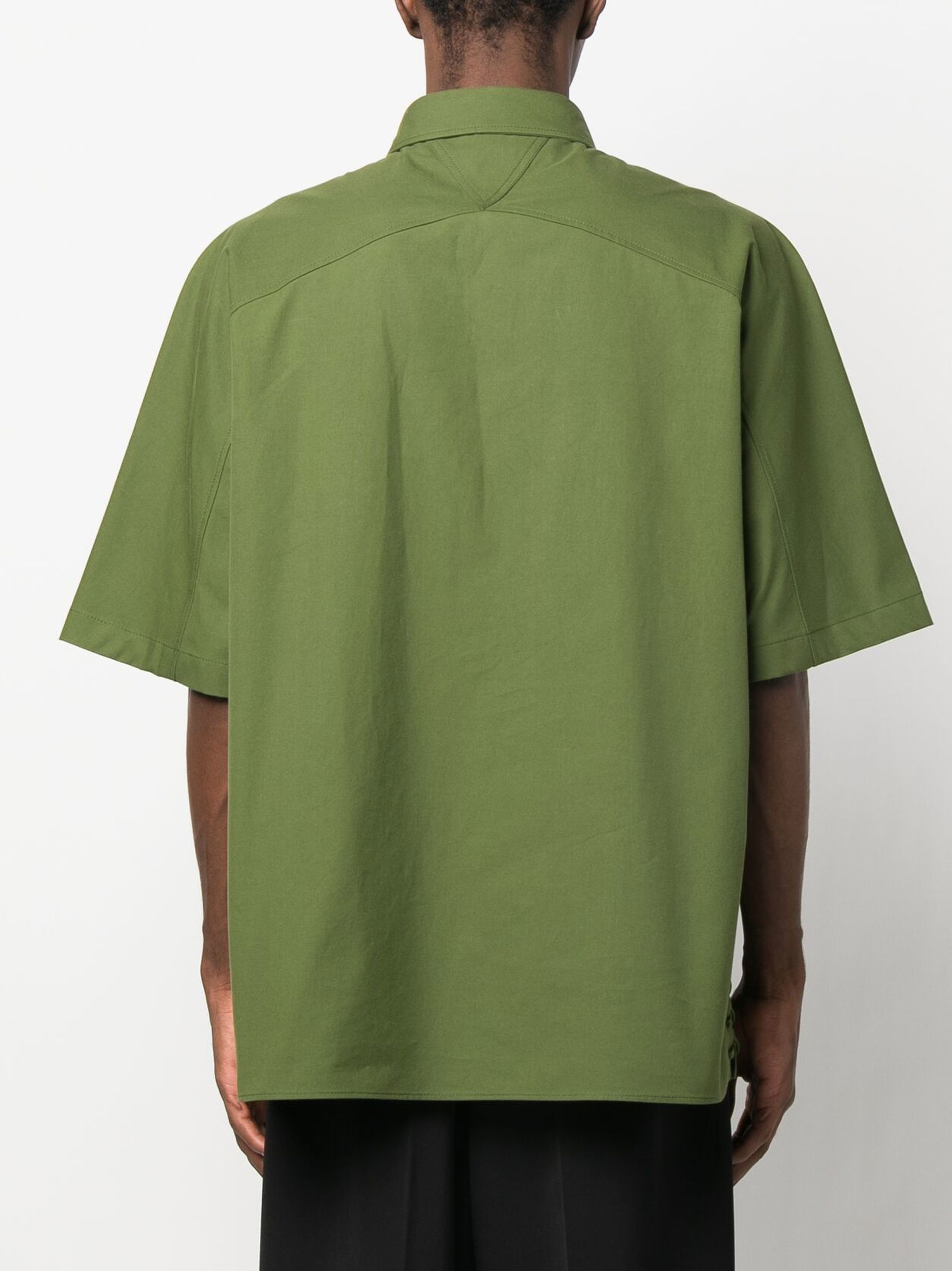 Green Cotton Shirt - 4