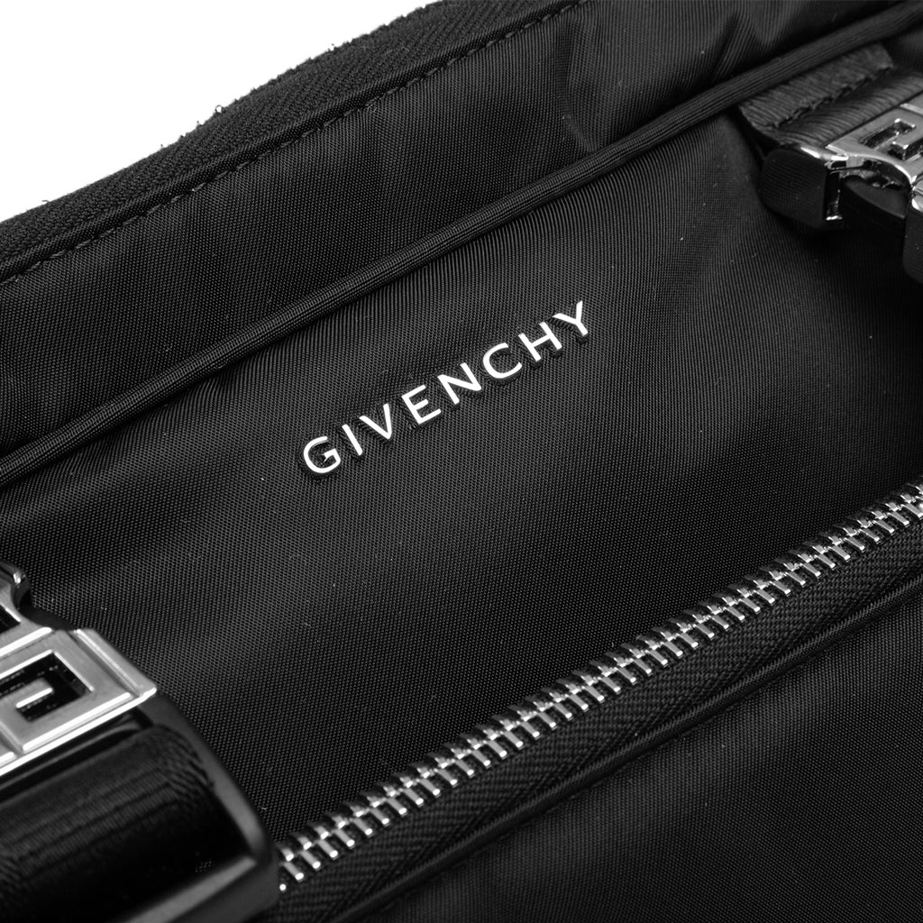 GIVENCHY 4G LIGHT DOUBLE POUCH MESSENGER BAG - BLACK - 3
