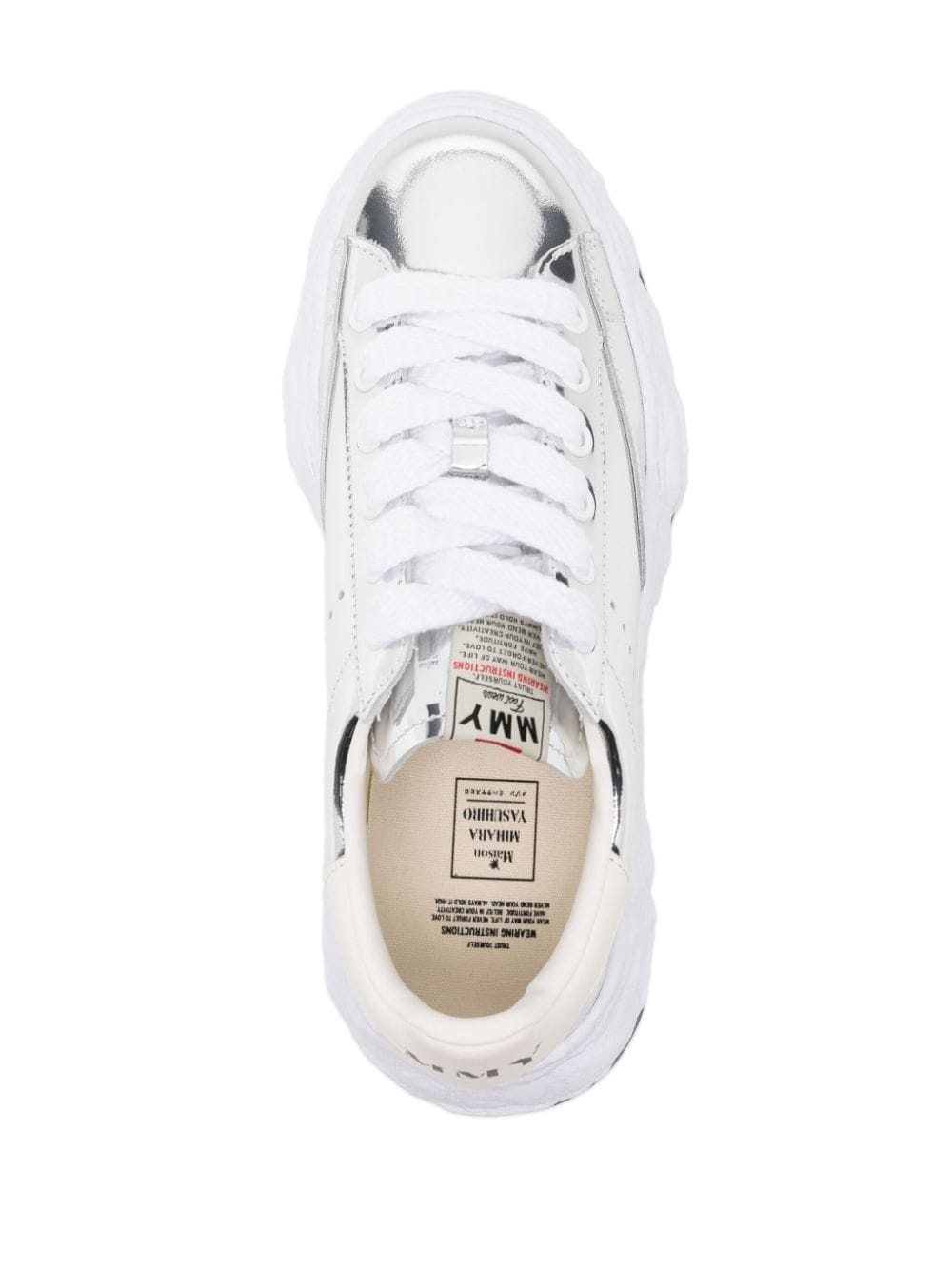 Charles lace-up metallic sneakers - 4