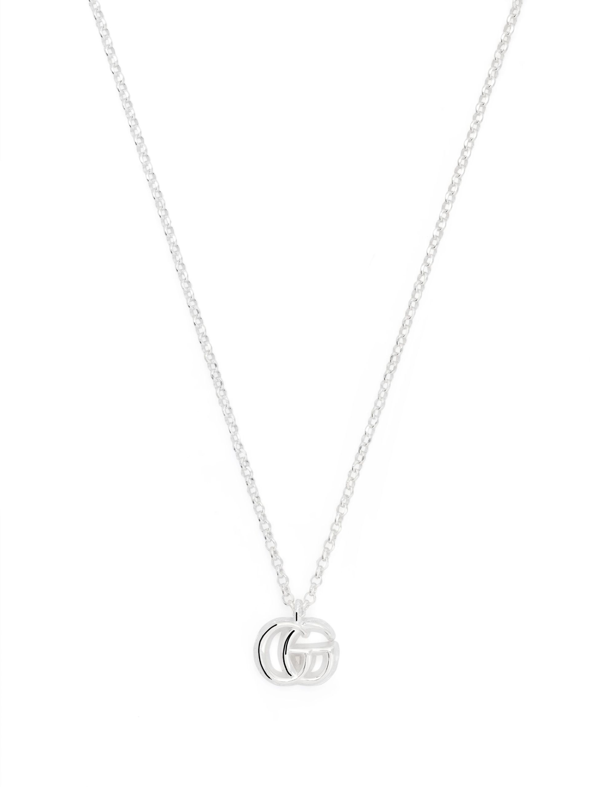 Sterling Silver Double G Pendant Necklace - 1