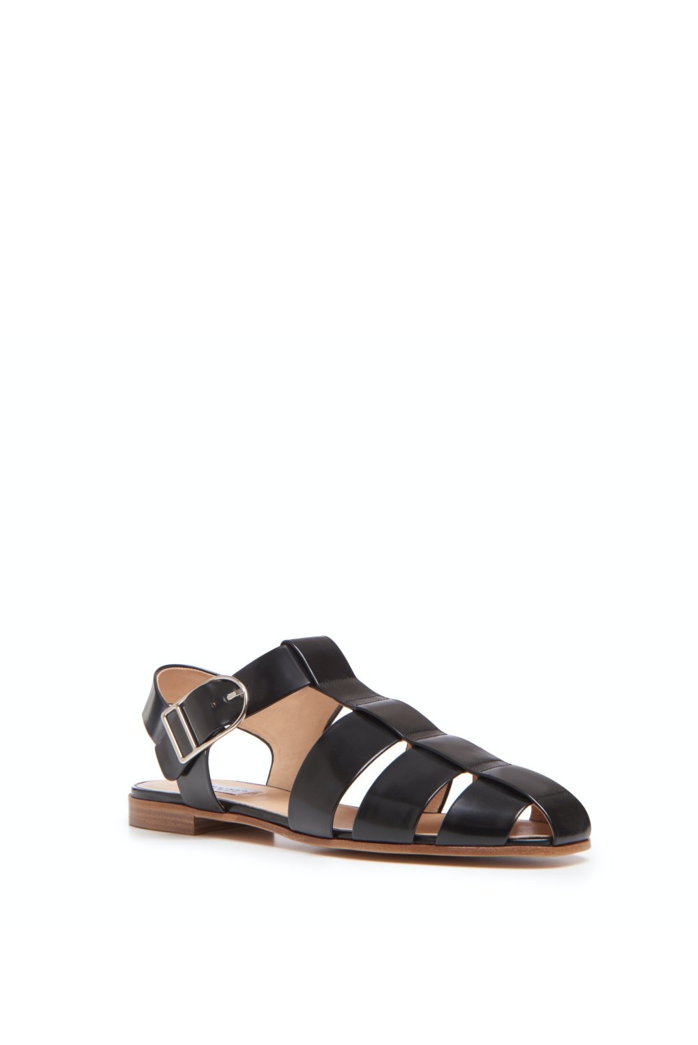 Lynn Sandal in Black Leather - 3