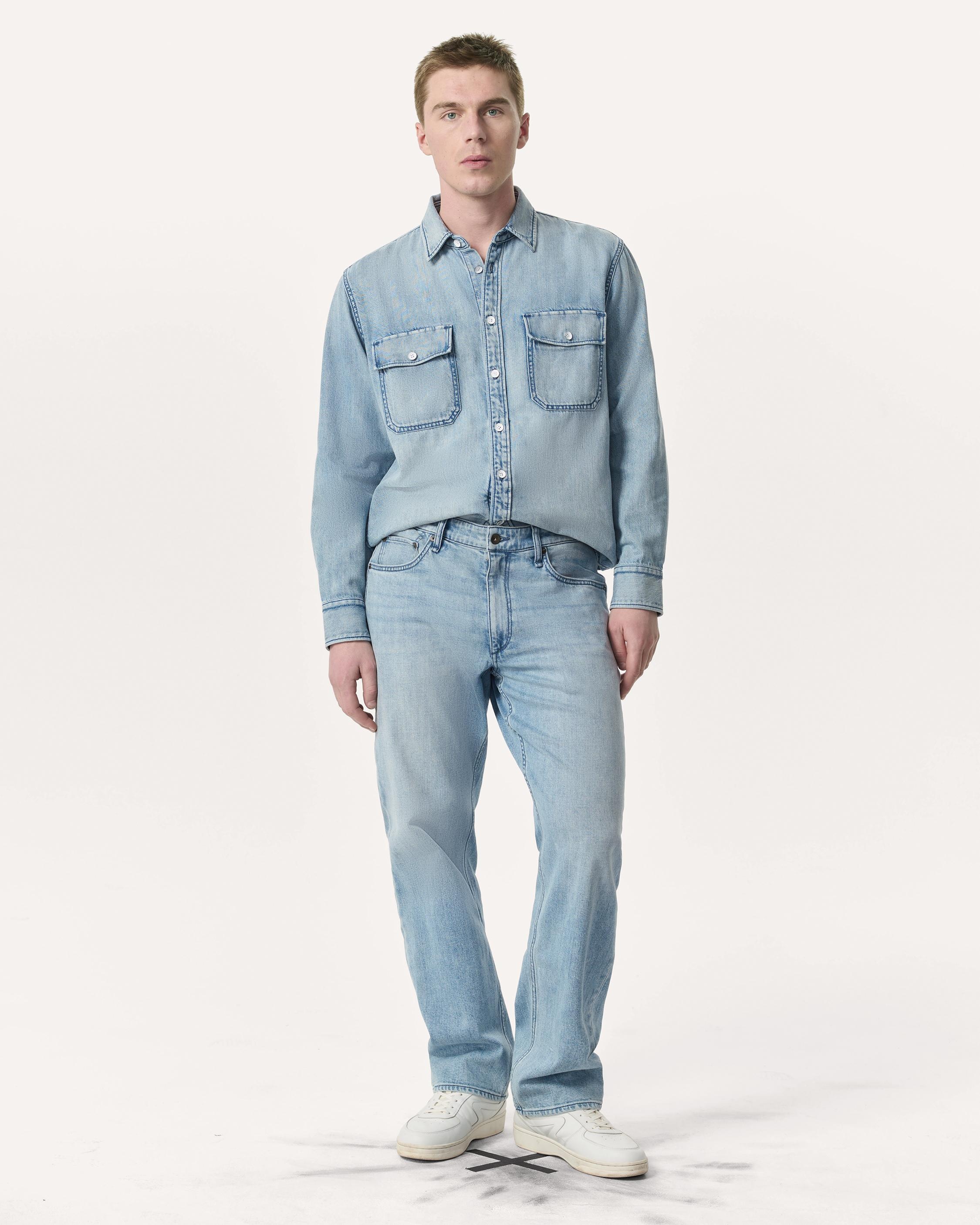 Relaxed Fit Featherweight Denim CPO Overshirt
Featherweight Denim - 4