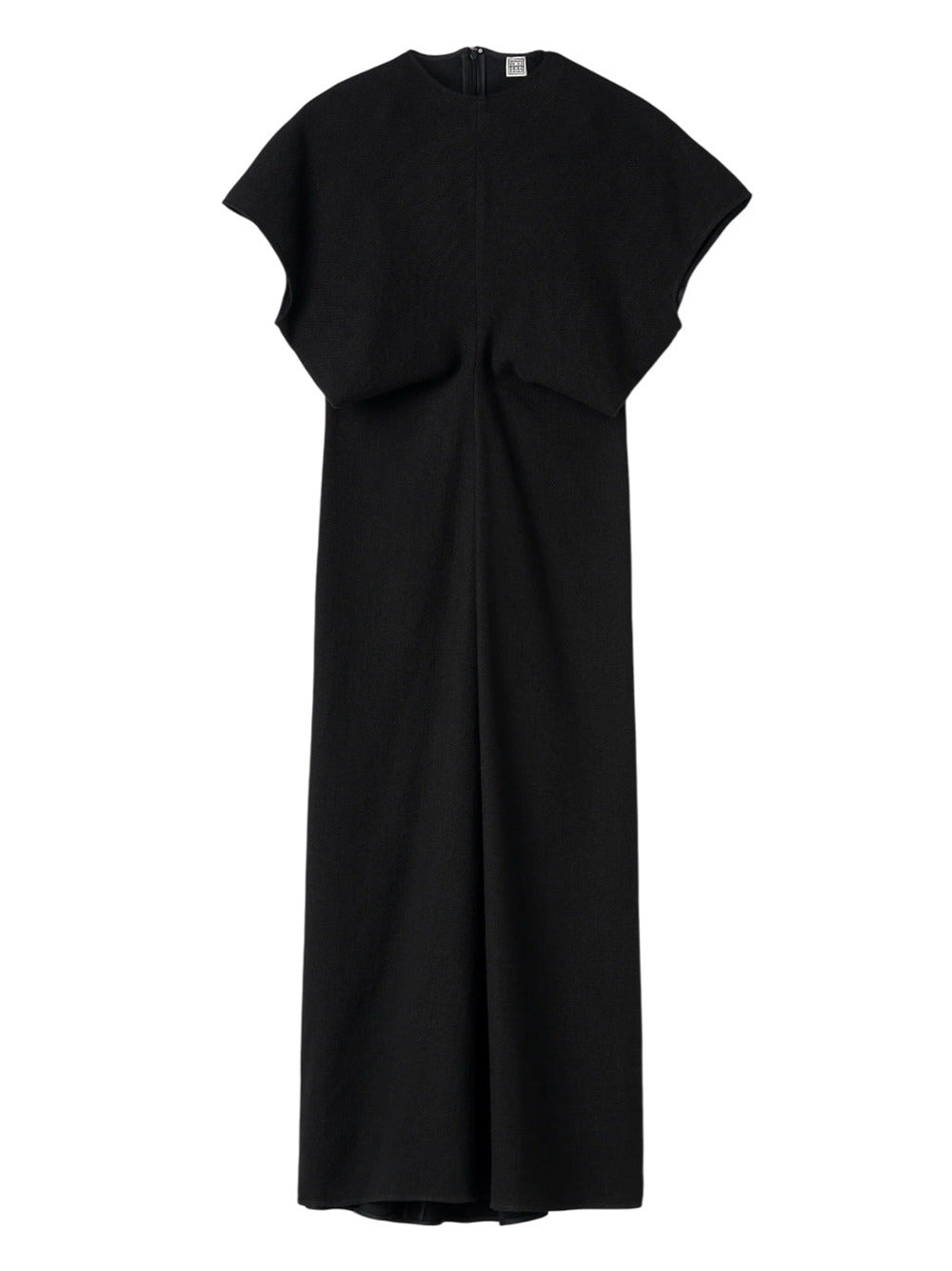 Toteme Women Black Woven Dress With Loose Waist - 1