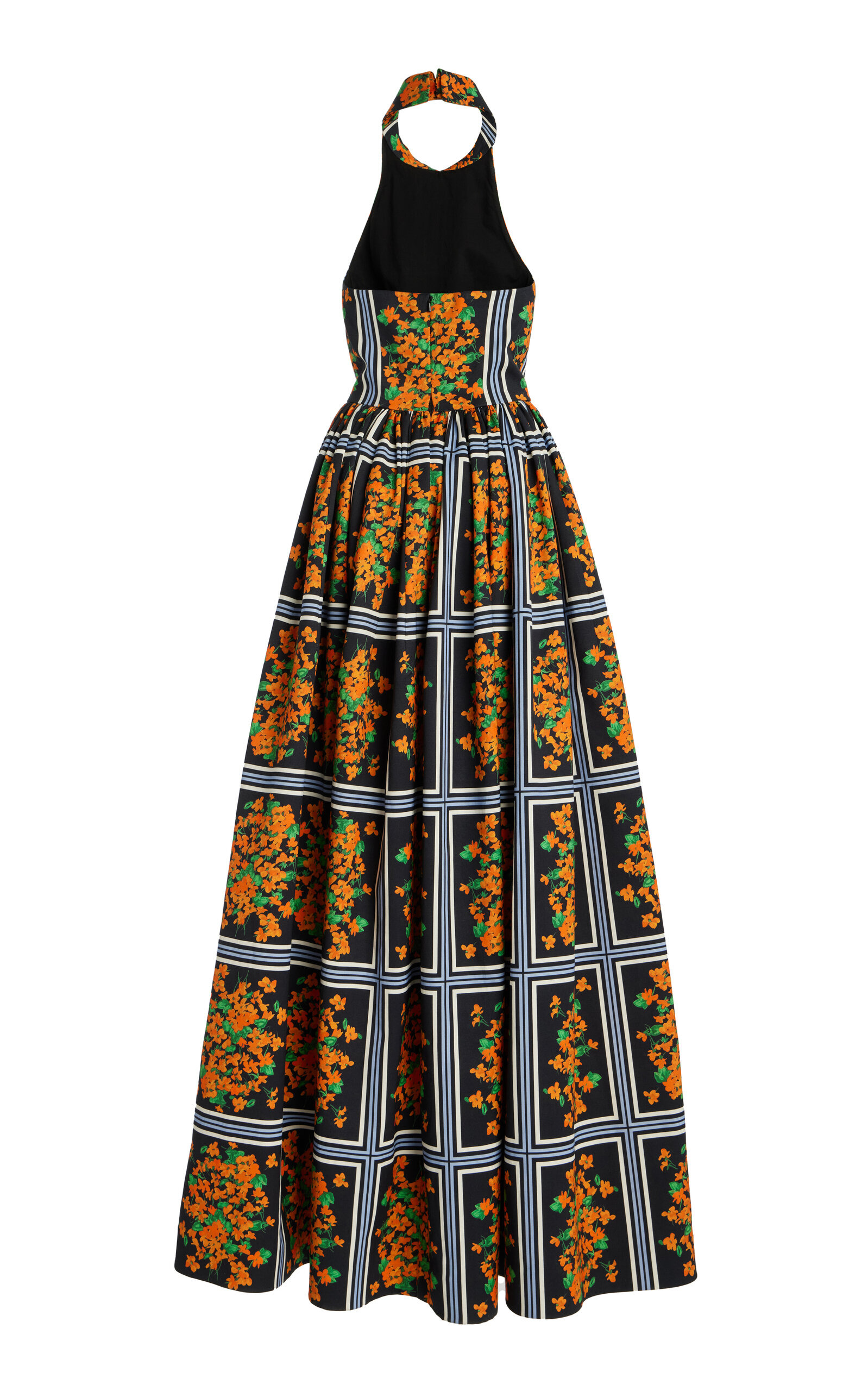 Cotton Faille Halter Ball Gown multi - 5