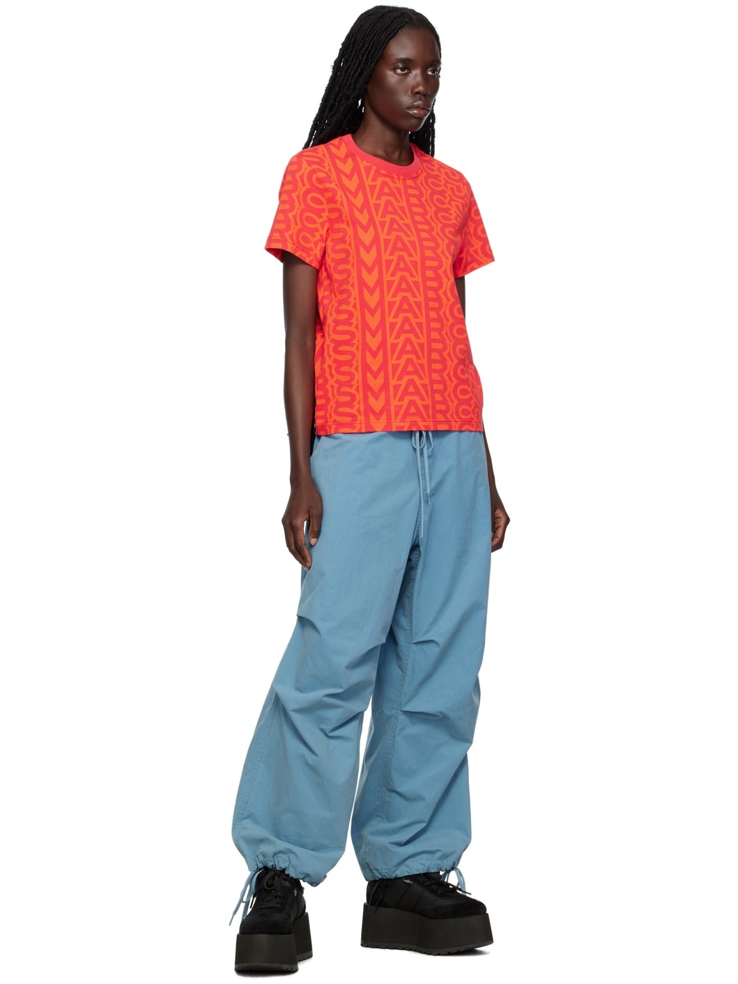 Blue Drawstring Trousers - 4