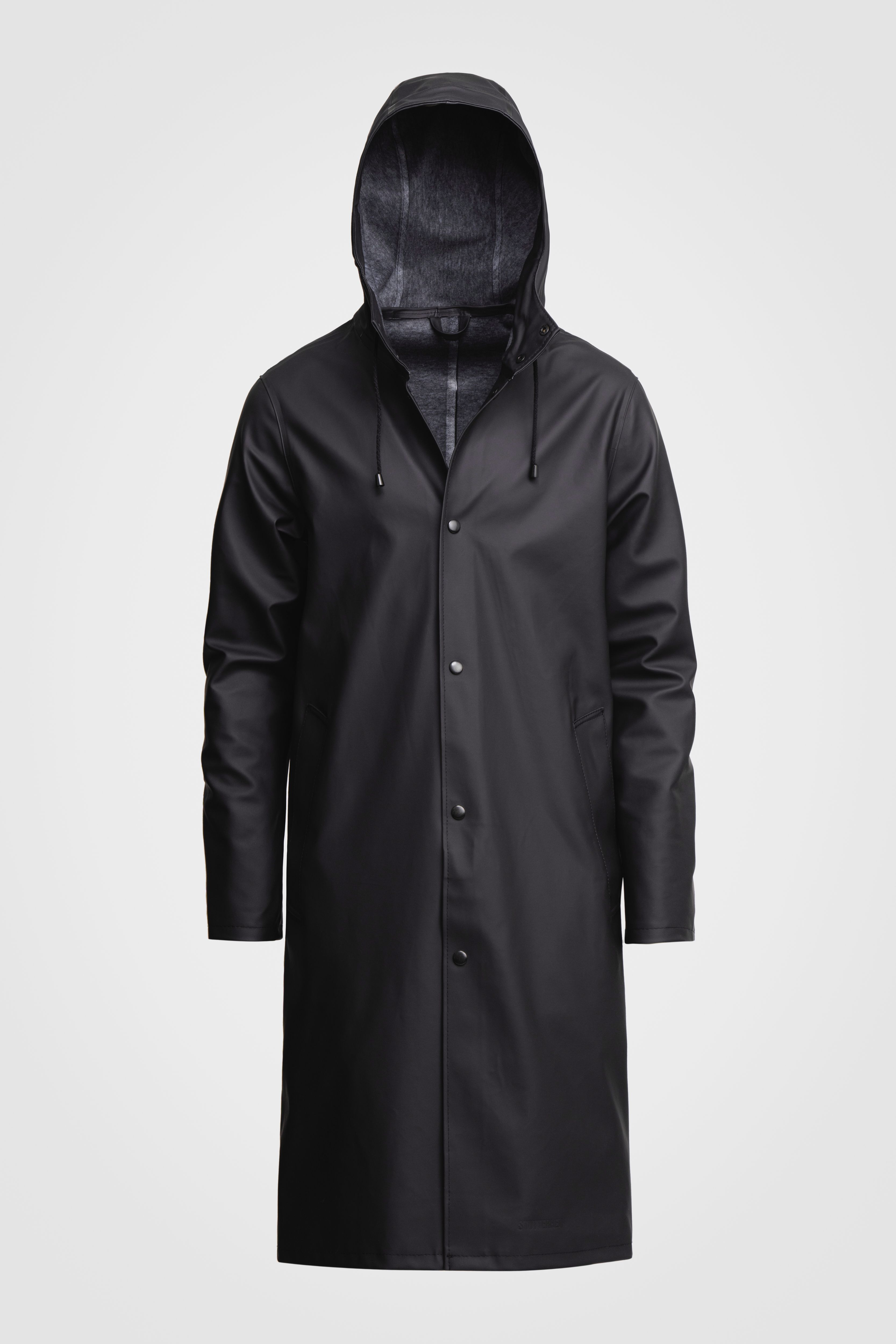 Stockholm Long Raincoat Black - 7