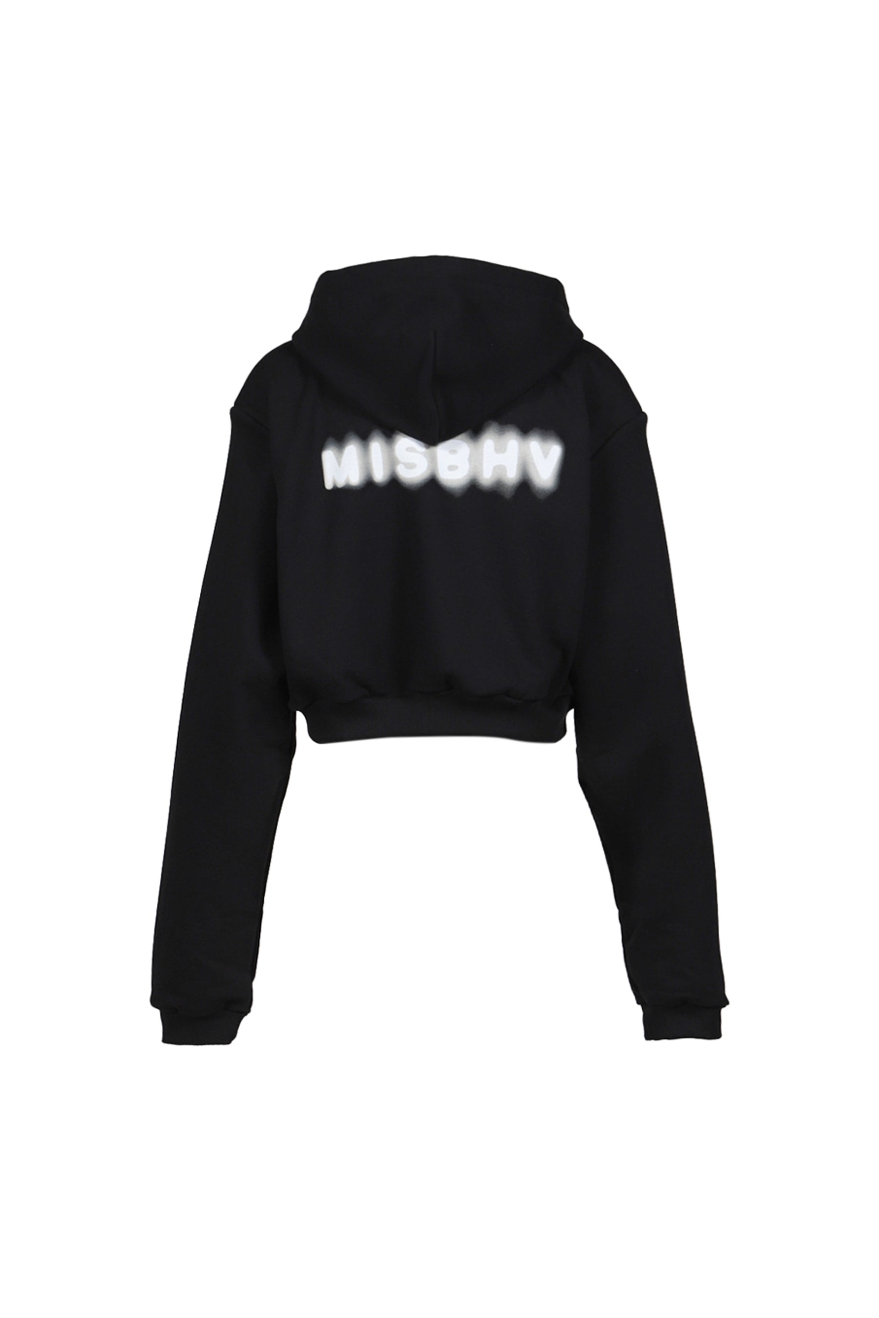 COMMUNITY CROPPED ZIPPED HOODIE(Exclusive) / BLK - 2