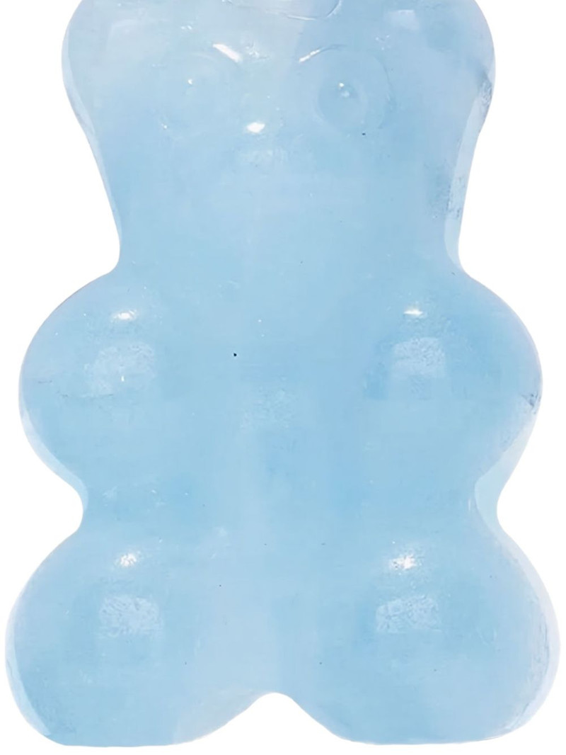 CRYSTAL HAZE Nostalgia Bear crystal-embellished hoop earring outlook