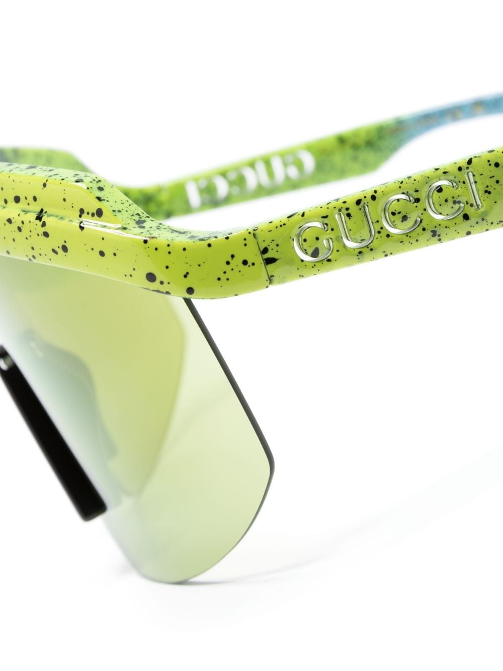 oversize-frame logo-embossed sunglasses - 3